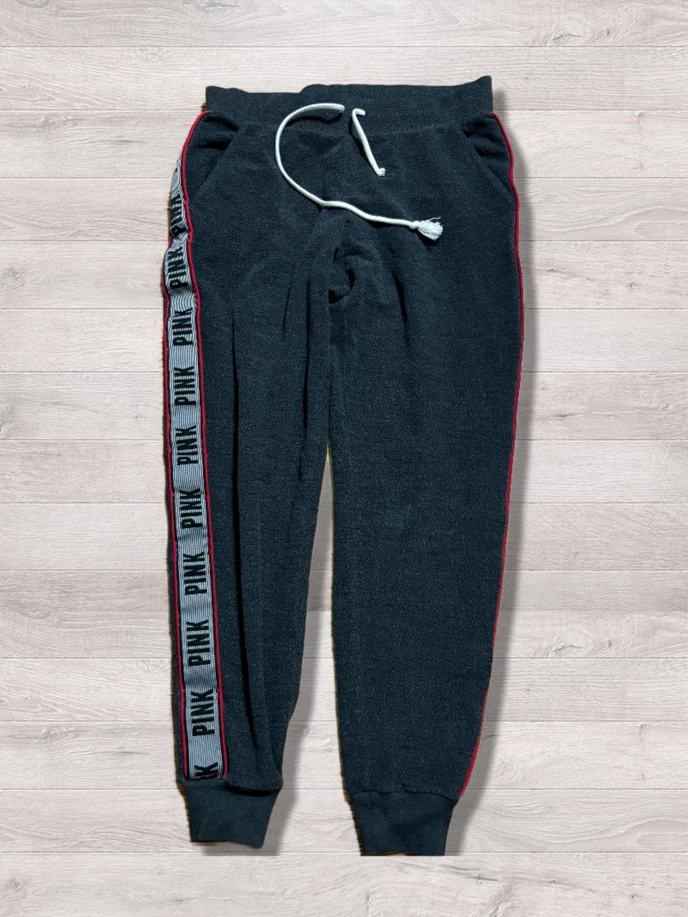 Victoria’s Secret PINK Charcoal Gray Joggers Women’s Size Small Drawstring